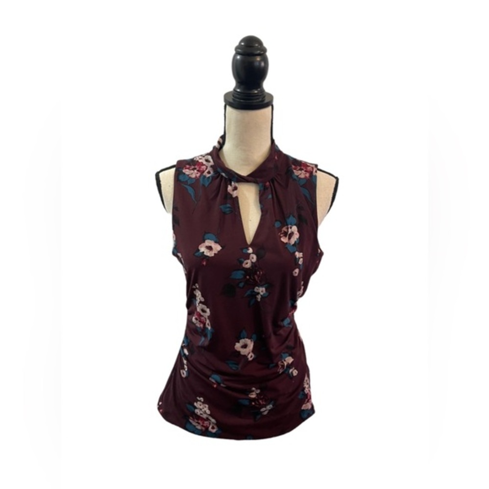 White House Black Market Sleeveless Blouse Top Size Medium